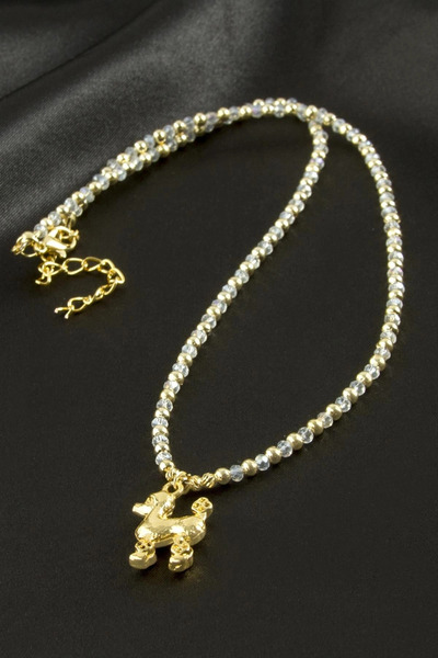 SORA GROUP Dog Crystal Necklace