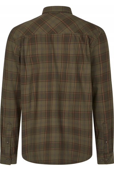 NO BRAND Cămașă de flanelă SEELAND GLEN - Carouri verde pin/bleumarin închis - M