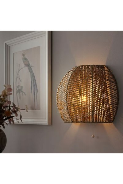 NO BRAND Lampă de perete IKEA MANALG, montaj fix, turzyca/artizanal
