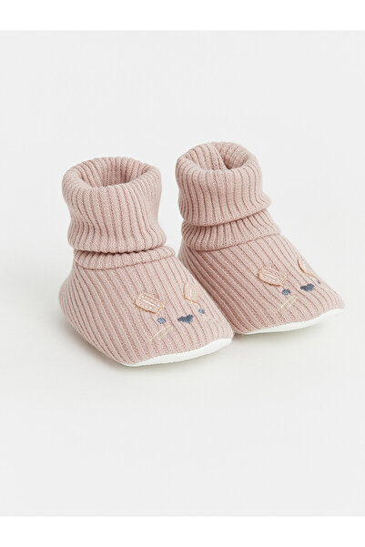 LC Waikiki Pink Booties for Baby Girls - Pre-Walking Shoes