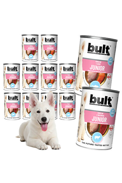 Bult Hrană umedă completă pentru căței Junior, Arome asortate, Conservă 12x400g