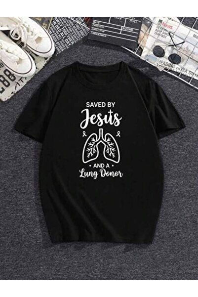 k222 Men's Short-Sleeve Printed 'Lung Donor Saved Me' Along With A Cross And ...