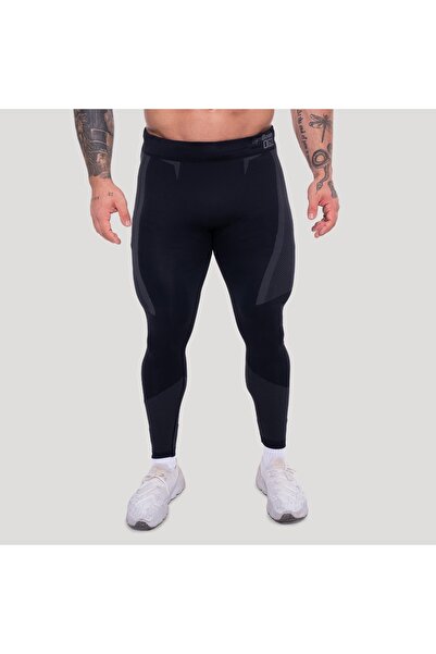 GymBeam OG1 Colanți fără cusături Negru/Gri XXL