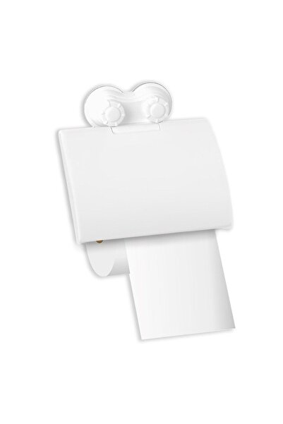 Zâna Casei Toilet Paper Holder with Lid & Suction Cup 15.2x16cm