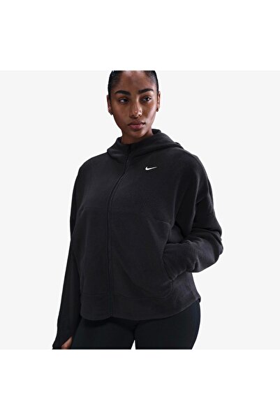 Nike Therma-FIT FZ Top Polar Kadın Siyah Sweatshirt(BOL KALIP)- KUZEY SPORT