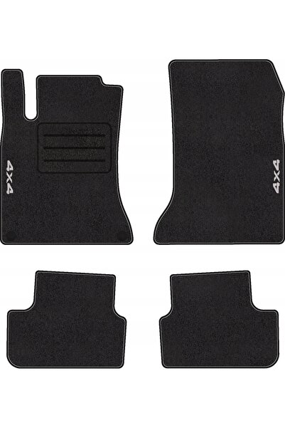 NO BRAND Covorașe auto cu logo 4x4 pentru Mercedes B W246 (2011 - 2018) set c...