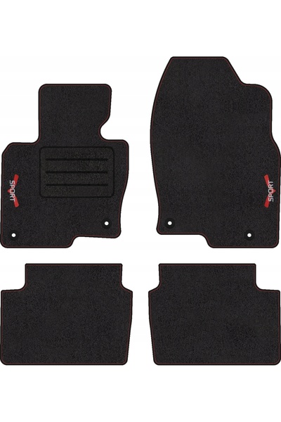 NO BRAND Covorașe auto din catifea cu tivire pentru Mazda CX-5 II (2012 - 201...