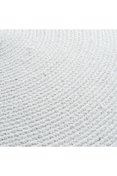 Douceur D'INTERIEUR Covor rotund pentru copii ALB cu pompoane 90 cm