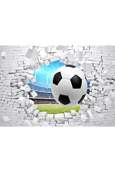 VIODESIGN Fototapet Copii, autoadeziv, 3D Fotbal, multicolor,200x300 cm CO399