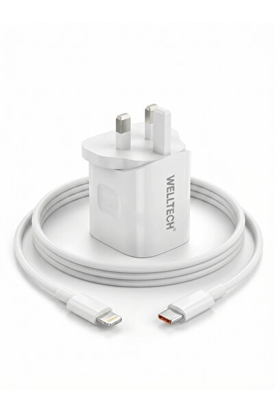 WELLTECHINTERNATIONAL WELLTECH HC12 38W Fast Charger USB-C PD & QC3.0 Dual Po...