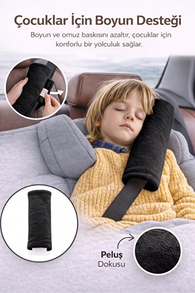 ubeybi Child Safety Belt Pillow Soft Plush Comfortable Car Travel Pillow with...