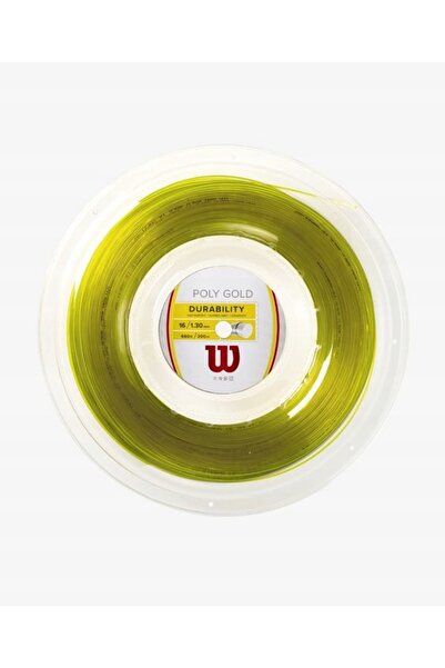 Wilson Poly Gold 1,30mm coardă de tenis aurie rolă de 200m