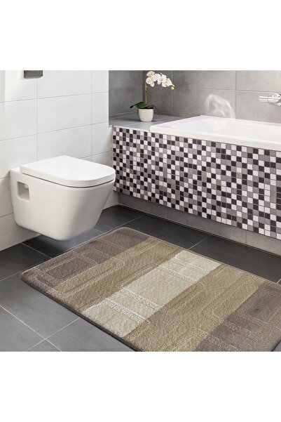 NO BRAND Covorașe de baie 04N bej Set 50cmx80cm 40cmx50cm
