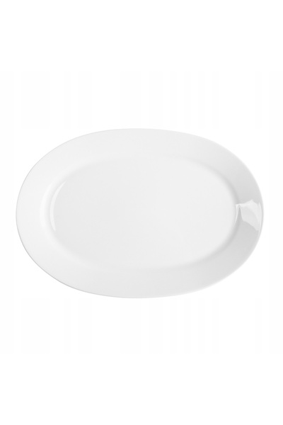 NO BRAND Platou semicircular din porțelan pentru servire MariaPaula Classic 3...