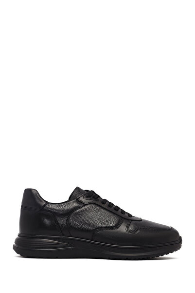 Derimod Men's Black Lace-Up Leather Sneaker Wm720007Df