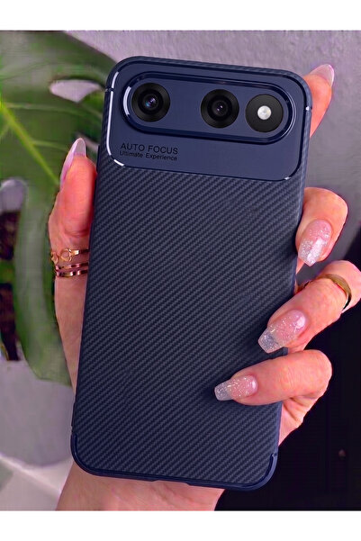 Rivor Tecno Spark 50 5G Uyumlu Kılıf Kamera Korumalı Darbe Emici Karbon Desen...