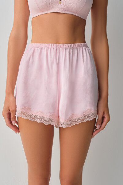 SUWEN Floral Dantelli Pijama Alt