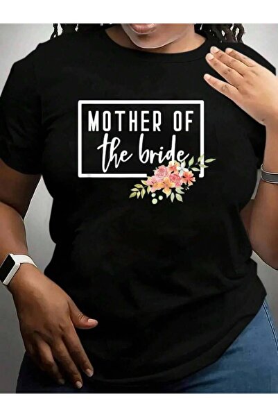 21JNRY تي شيرت مطبوع عليه عبارة Mother Of The Bride - Floral Flower Cruise Va...