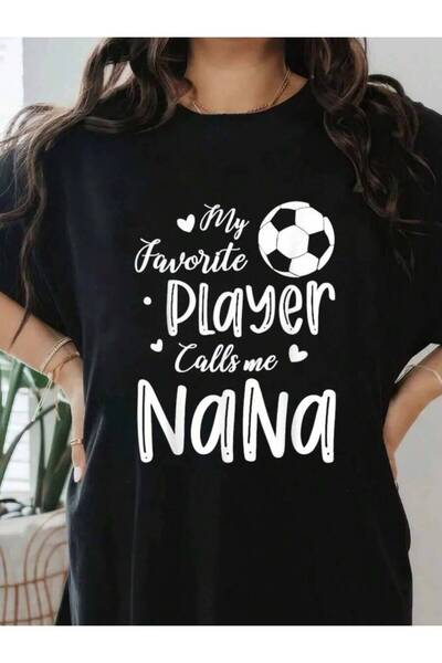 29CUN My Favorite Calls Me Nana Soccer Player Fun Graphic T-Shirts Women Men,...