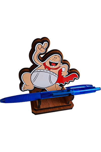 OEM Figurină Căpitanul Chiloți Aventurier 10 cm, lemn