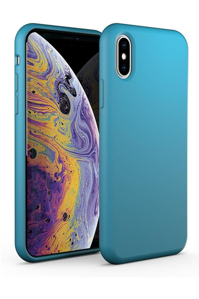 OEM Husă TPU pentru iPhone XR, interior din microfibră, albastră