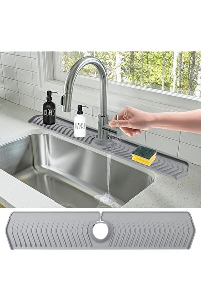 Generic Bukela Kitchen Sink Splash Guard, 76.2cm x 14.48cm Silicone Faucet Ha...