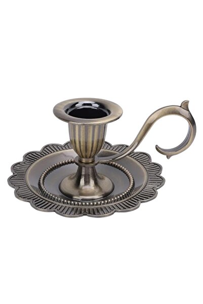 Generic Brand Vintage Candlestick Holder, Retro European Style Handheld Zinc ...