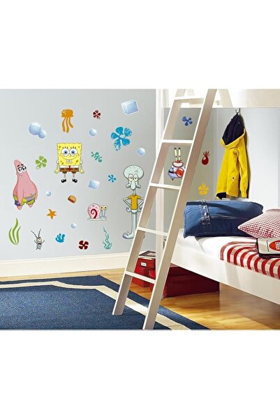 Generic BPA® Spongebob Squarepants Peel and Stick Wall Decals, 30x10 cm x4sheets