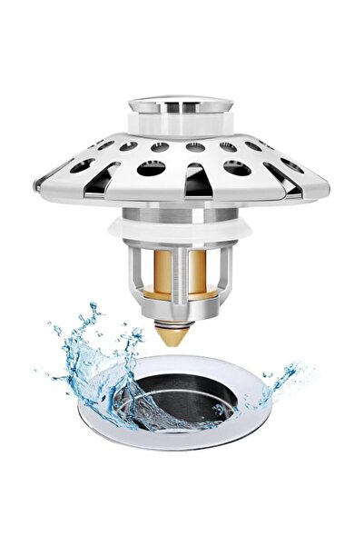 Generic Bathroom Sink Stopper Hair Catcher, Silicone Drain Strainer Plug, Pop...