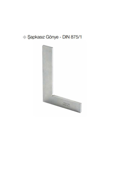 GFB Şapkasız Gönye - DIN 875/1 50 x 75 mm