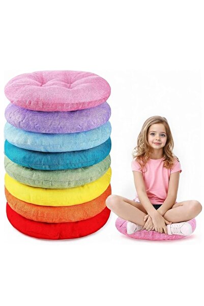 Generic Brand THE WHITE SHOP 8 PCS Round Floor Cushions for Kids and Toddlers...