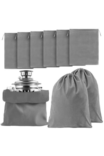Generic 6 Pcs Anti Tarnish Silver Storage Bags for Jewelry and Silverware Pro...