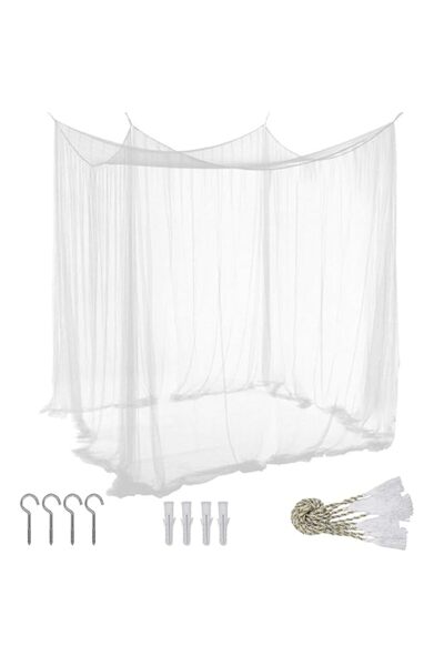 Generic Beauenty Large Mosquito Net,Double Bed Mosquito Netting,4 Corner Post...