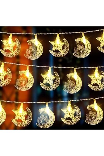 Generic Brand Ramadan LED String Lights (3-Pack Sets) – Moon, Star, Mosque & ...