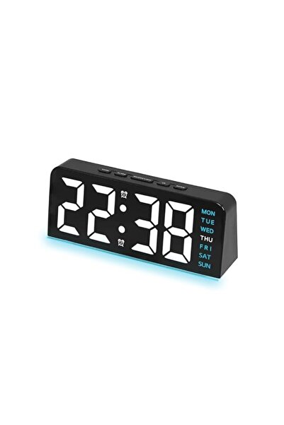 Generic Brand 1pcs Digital Clock for Bedroom Small Digital Alarm Clock Black,...