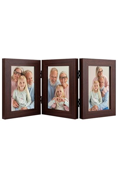 Generic Brand Frametory 4x6 Triple Picture Frames, Trifold Photos Frame Colla...