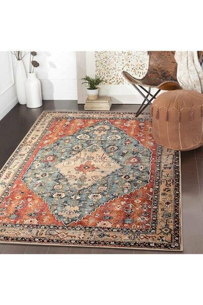 Generic Brand Defseda Lahome Boho Tribal 3x5 Washable Entry Throw Rugs for Be...