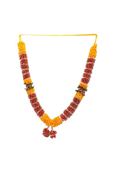 Generic Brand Large Artificial Flowers Ribbon Garland Haar Mala for Idol-Mala...