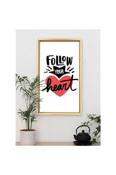 Generic Brand 'Follow Your Heart Copy' Digitally Printed Wall Poster with Pho...