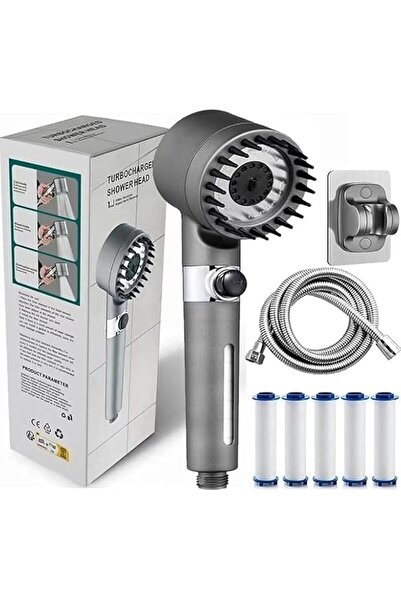 Generic Ion Drops Filtered Showerhead with Hose - Handheld Shower Head for En...