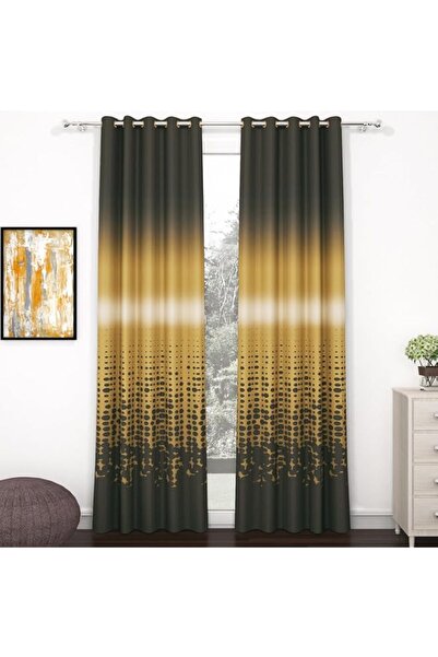 Generic Story@Home Blackout Digital Print Long Door Curtains 9 Feet, Polyeste...
