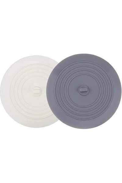 Generic Silicone Drain Stopper, 6 Inch Large Bathtub Drain Cover, White, Gray...