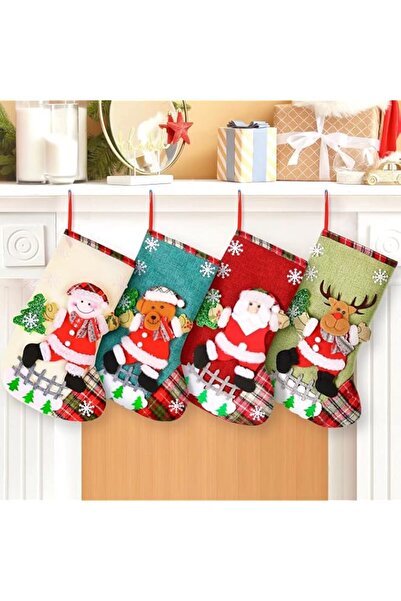 Generic Brand Christmas Stockings 4 Pack，12.6 inches Stockings for Christmas，...