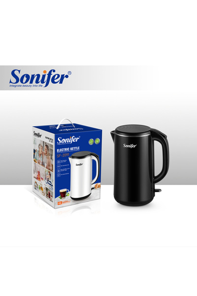 Sonifer Cordless Safety Electric Kettle 1500W 1.8L SF-2091 3 Years