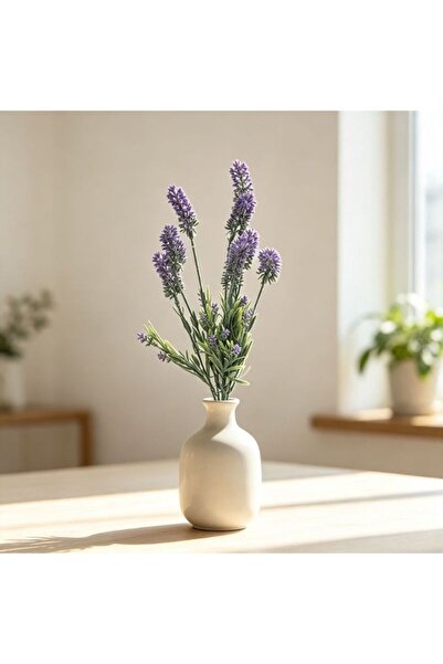 idei Buchet artificial de lavandă 9 crengi 41 cm, tulpini flexibile, decor fl...