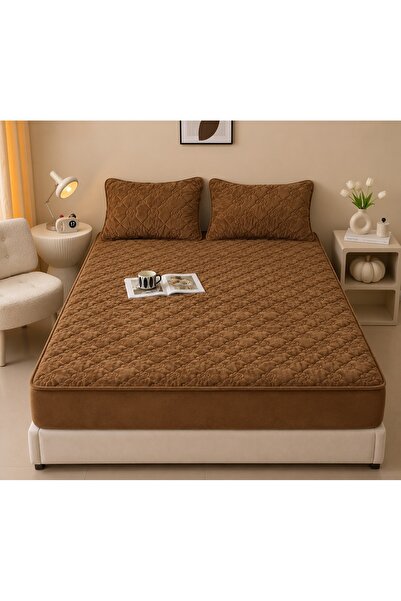 CHIRASO Mattress Topper Set, Quilted Velvet , Stretchy 140x200cm and 2 Pillow...