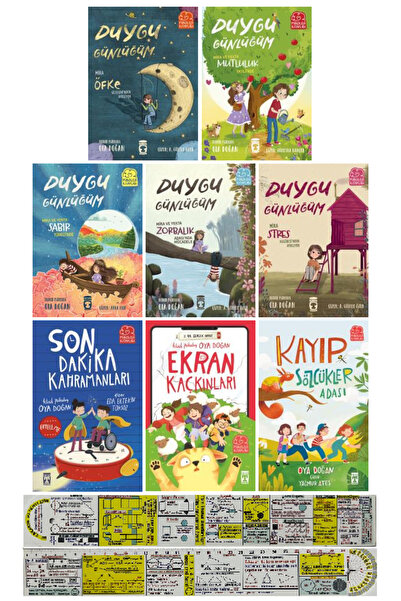Timaş Çocuk Oya Doğan Psikoloji Kitaplığı 8'li Set / Duygu Günlüğüm 1-2-3-4-5...