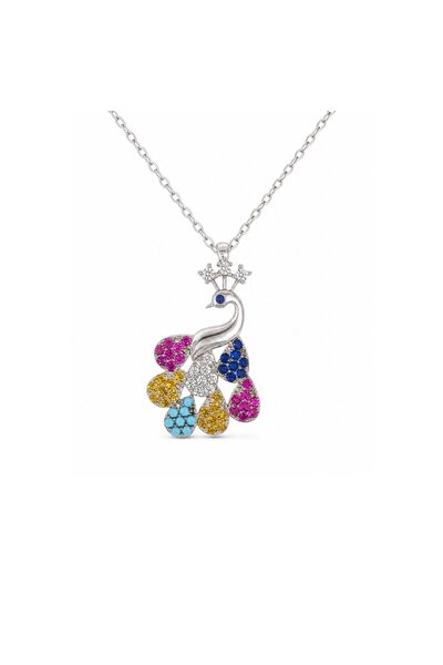 Generic Brand Necklace made of 925 Precious Steel, Silver Plated, Pendant Des...