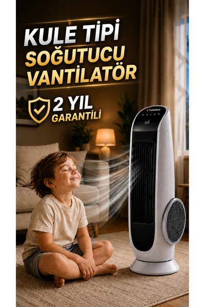 Beyhekim Hırdavat 3 Modlu Soğutucu Kule Tipi Fan – Ayarlanabilir Hızlı Taşına...