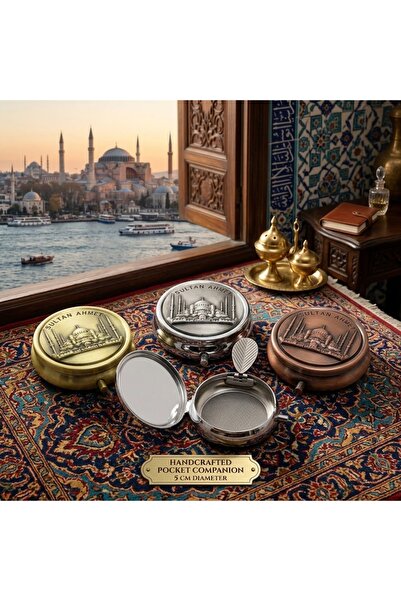 kt kuzey tacı Nostaljik Hediyelik Sultan Ahmet Motifli, Metal, Taşınabilir Yu...